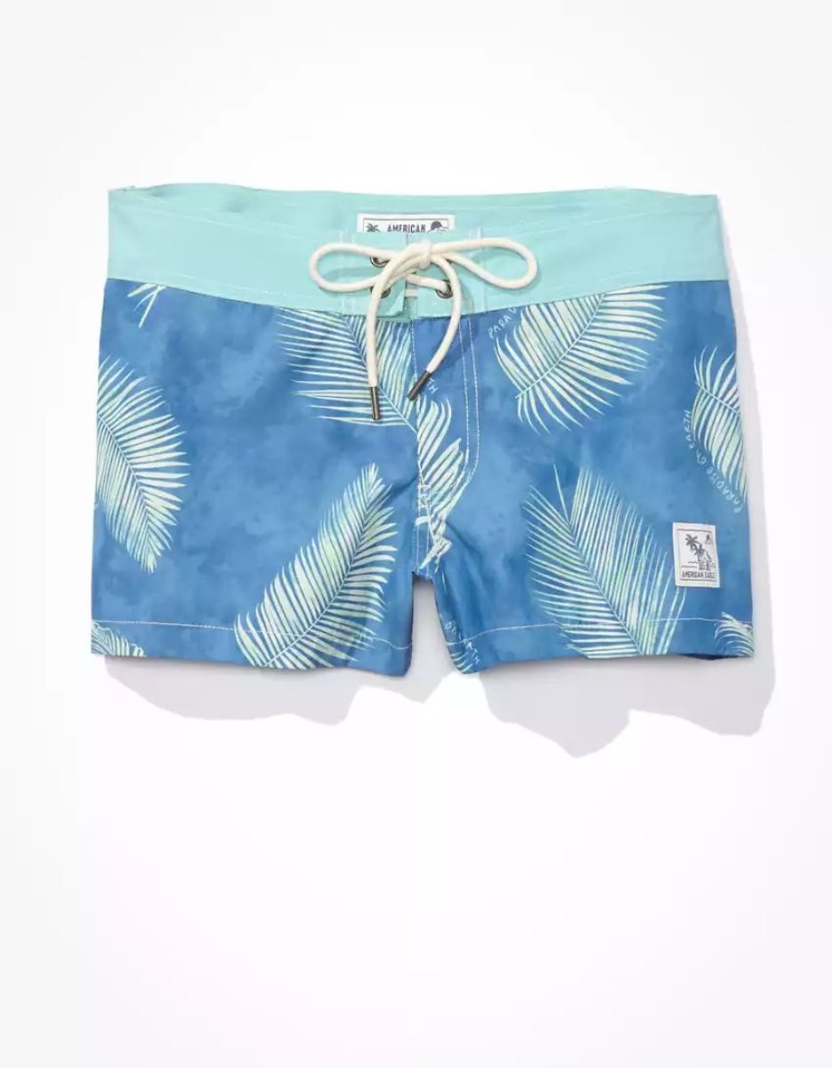 Shorts American Eagle AE x Outer Banks Board Bleu Femme | HHS-86227869